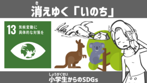 暑がる女性、カンガルー・コアラ、動物の骨